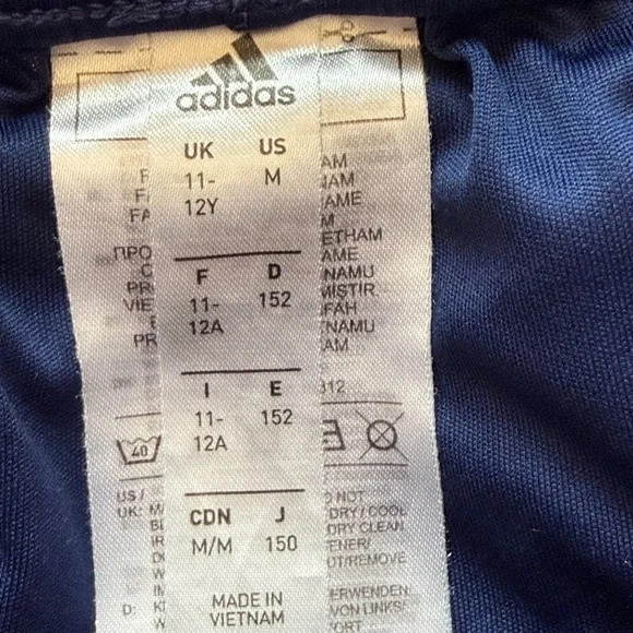 Boys Adidas shorts bundle M 11-12 years soccer blue black 3 pairs Aeroready - Picture 7 of 8